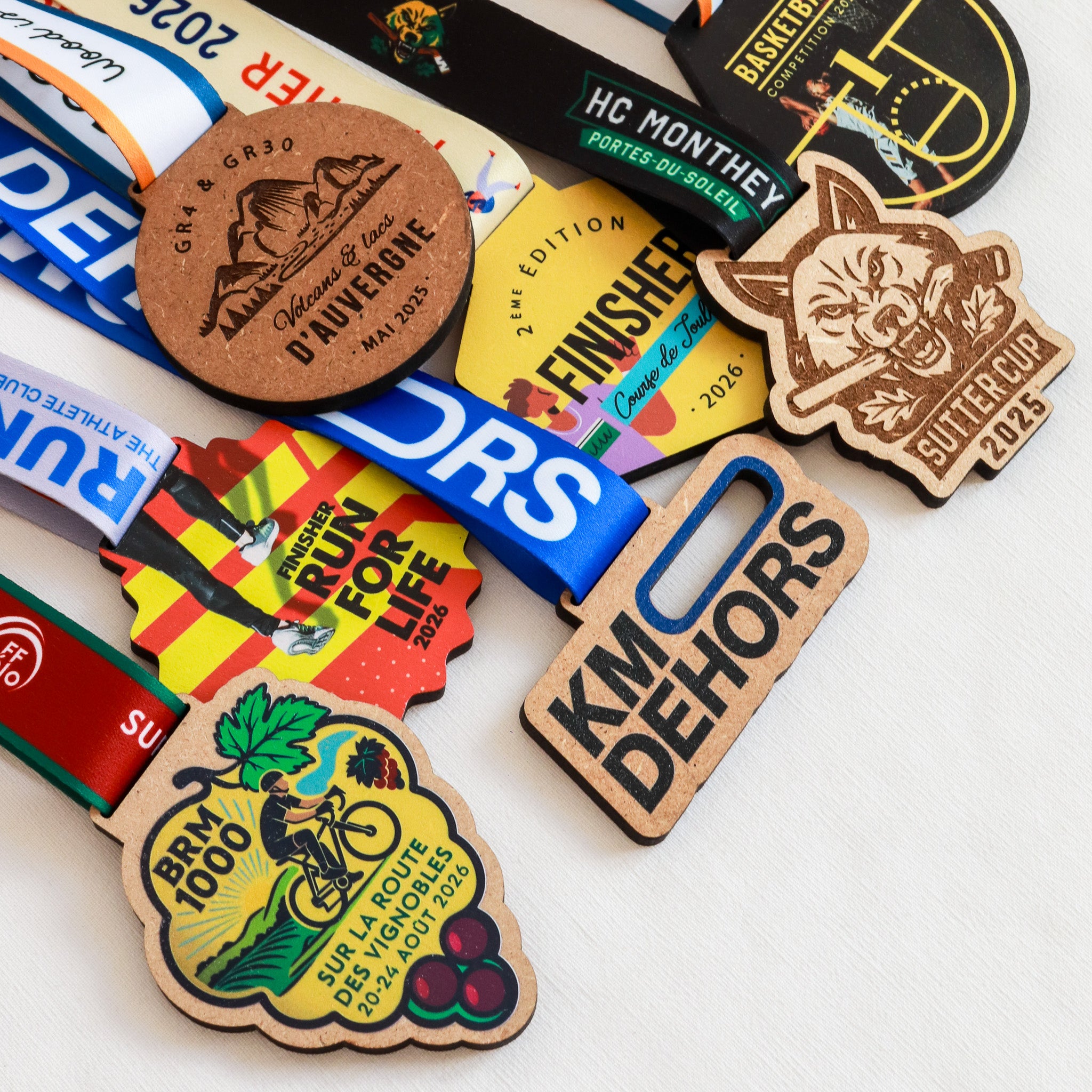 Médailles en bois personnalisées – Pour vos événements sportifs, culturels ou professionnels