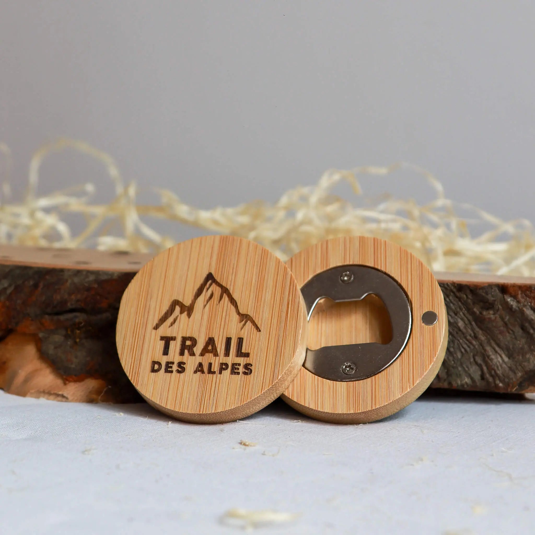 Décapsuleur Magnet en Bois Personnalisé – Gravure ou Impression