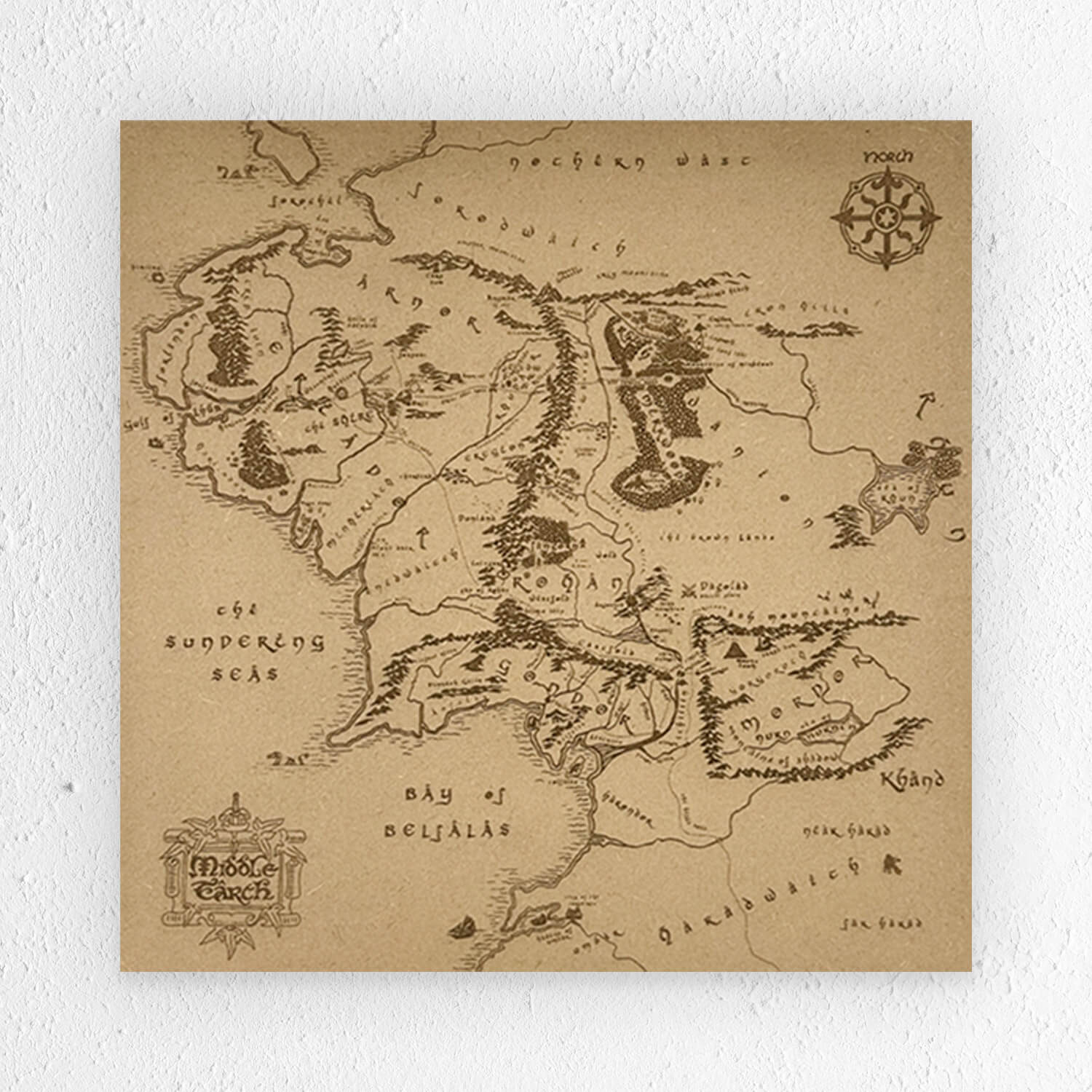 WOODSTER - Série limitée, Middl Earth Map