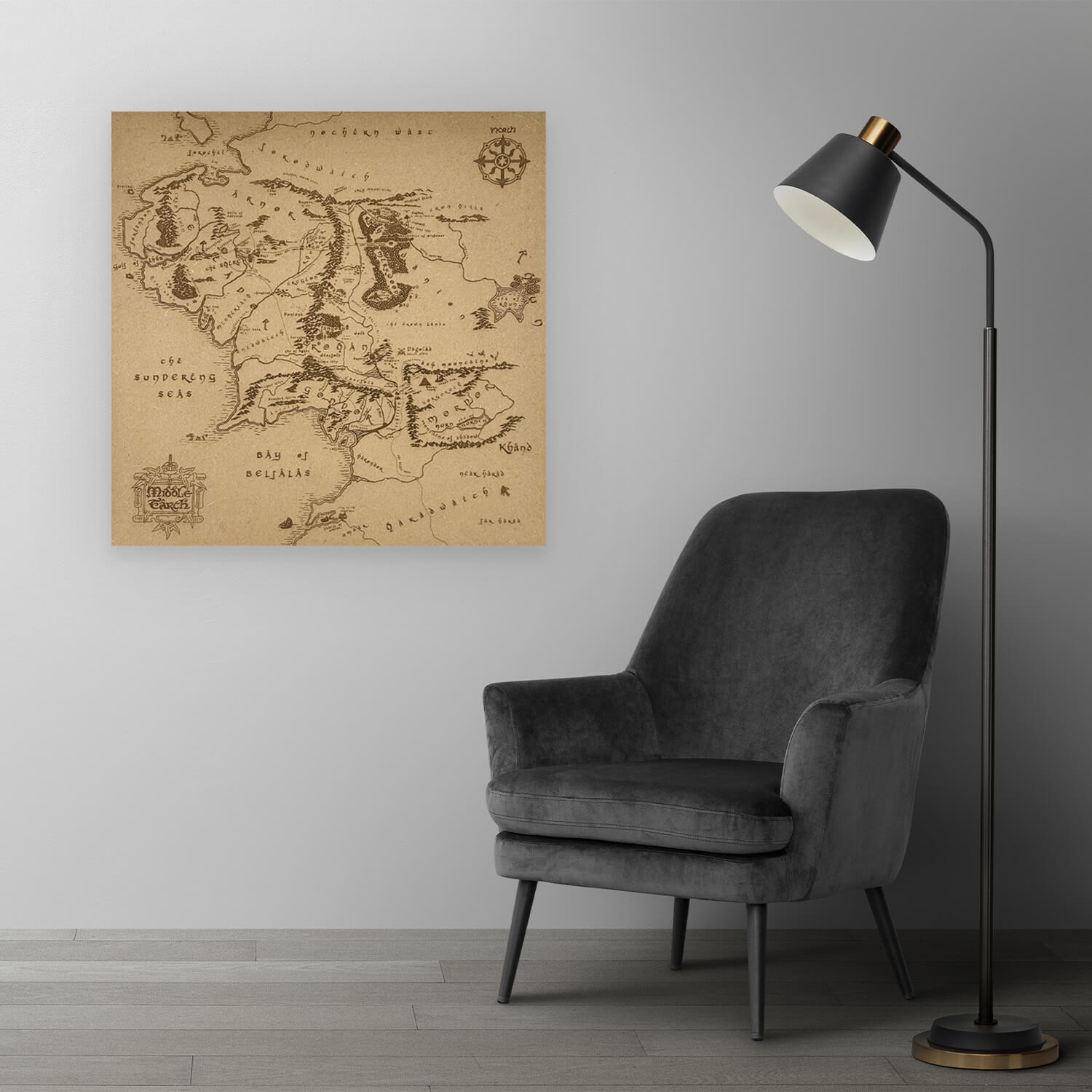 WOODSTER - Série limitée, Middl Earth Map