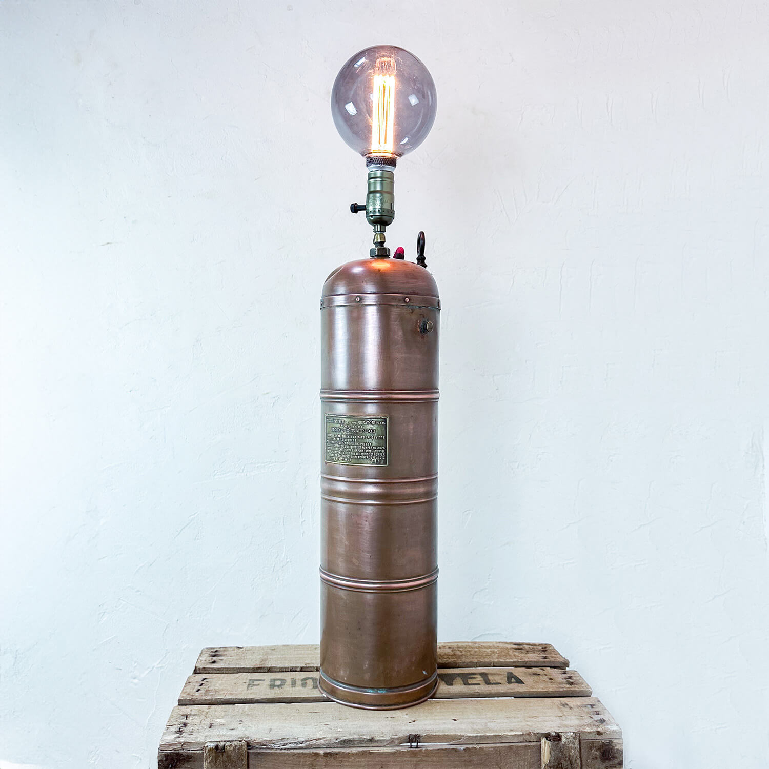 LAMPE VINTAGE CUIVRE