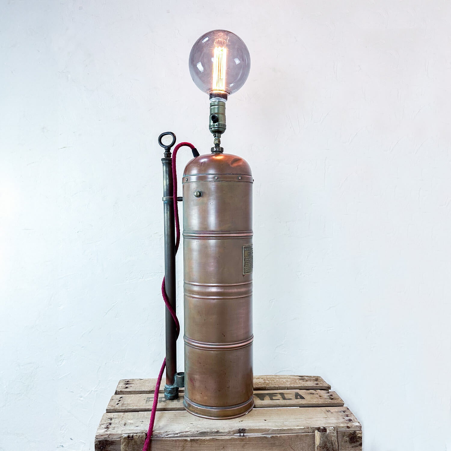 LAMPE VINTAGE CUIVRE