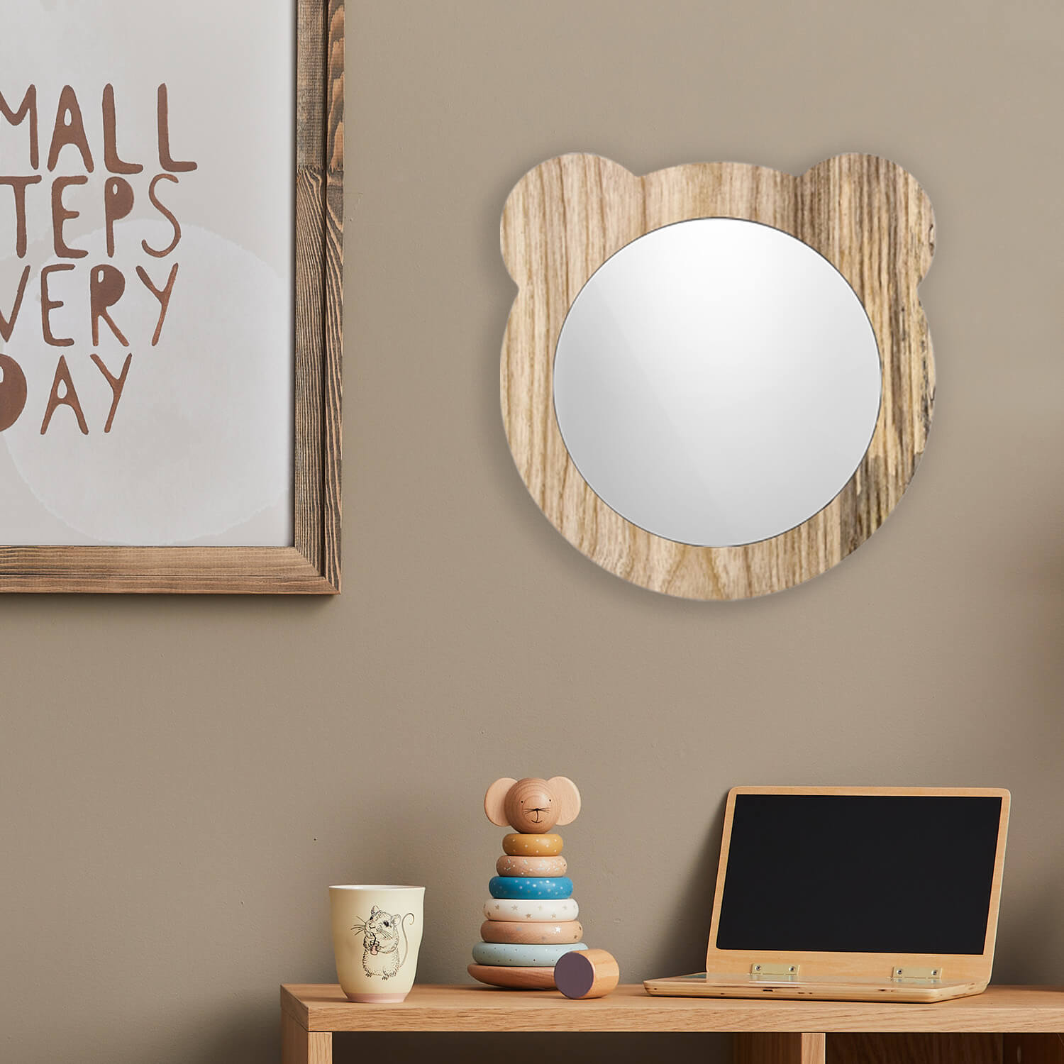 BEAR - Miroir en bois massif