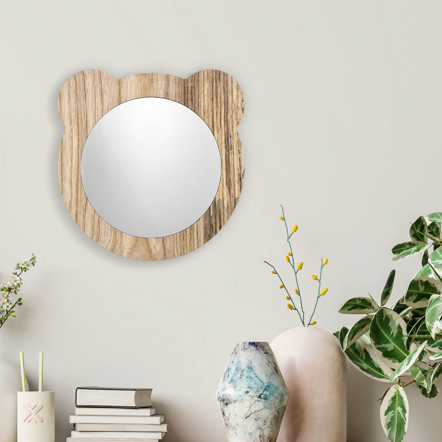 BEAR - Miroir en bois massif