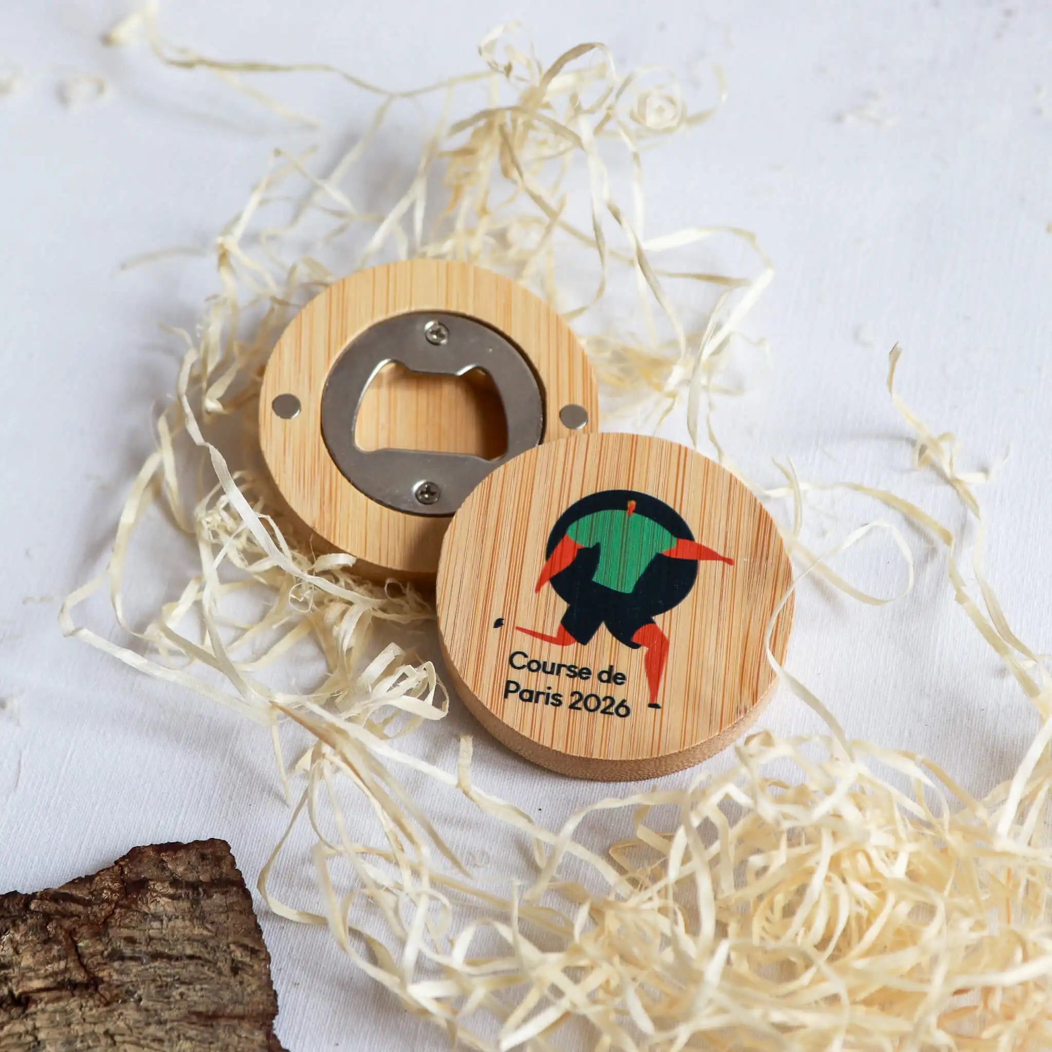 Décapsuleur Magnet en Bois Personnalisé – Gravure ou Impression